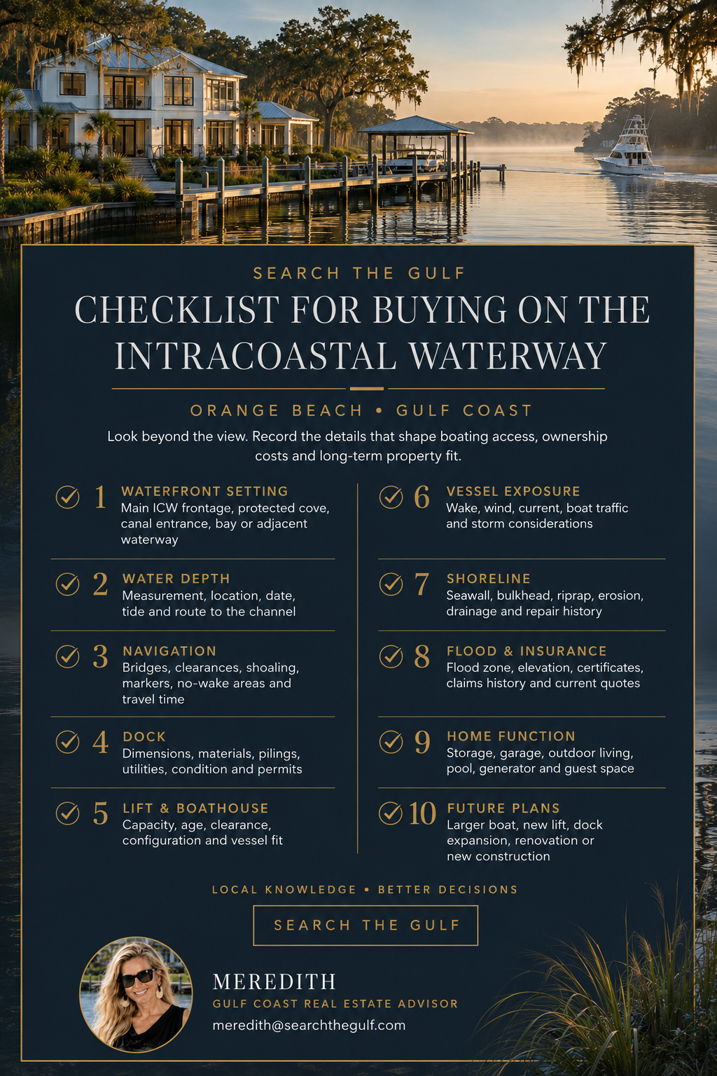 Intracoastal Waterway Home Buying Checklist